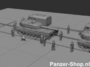 spur (H0) Bundeswehr Satze 7 | Bahnverladung Einweiser Modell