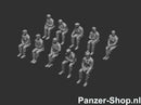 spur (H0) Defensie Satze 5 | Sitzende Figuren Modell