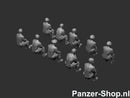 spur (H0) Defensie Satze 5 | Sitzende Figuren Modell