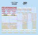 spur (TT) Feuerwehr Decals Modell