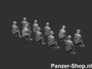 spur (TT) Wehrmacht Satze 6 | Sitzende Soldaten Modell