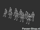 spur (TT) Wehrmacht Satze 6 | Sitzende Soldaten Modell